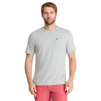 Camiseta Izod Saltwater Soft Wash Con Bolsillo Y Cuello Redondo Gris M - Venta Internacional.