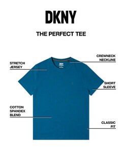 Foto 2 | Foto 2 | Camiseta Dkny Algodón Suave Corte Clásico Cuello Redondo Azul Mar - Venta Internacional.