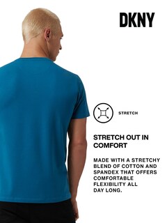 Foto 6 | Foto 6 | Camiseta Dkny Algodón Suave Corte Clásico Cuello Redondo Azul Mar - Venta Internacional.