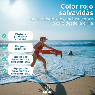 Foto 2 | Foto 2 | Tubo De Rescate Acuático 128 Cm Rojo Con Correa | Flotador