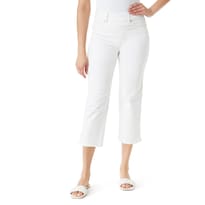 Pantalones Capri Gloria Vanderbilt Shape Effect De Cintura Alta Blanco - Venta Internacional.