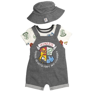 Foto 3 | Foto 3 | Conjunto Harry Potter Para Bebés Niño 3-6 Meses De 3 Piezas: Overol Camiseta Y Sombrero - Venta Internacional.