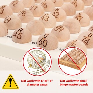 Foto 6 | Foto 6 | Bolas De Bingo Gse Games & Sports Expert De Repuesto De Madera - Venta Internacional.