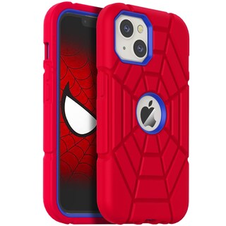 Foto 1 | Foto 1 | Funda Grifobes Para Iphone 13/14 6.1'' De Silicona A Prueba De Golpes Roja Y Azul - Venta Internacional.