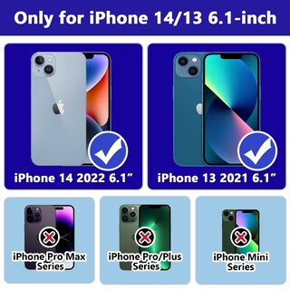 Foto 2 | Foto 2 | Funda Grifobes Para Iphone 13/14 6.1'' De Silicona A Prueba De Golpes Roja Y Azul - Venta Internacional.