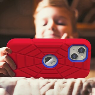 Foto 7 | Foto 7 | Funda Grifobes Para Iphone 13/14 6.1'' De Silicona A Prueba De Golpes Roja Y Azul - Venta Internacional.