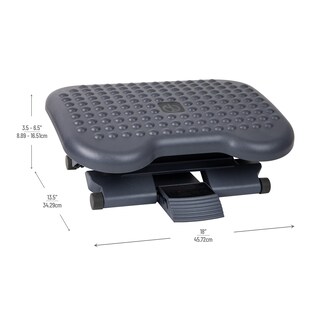 Foto 3 | Foto 3 | Foot Rest Mind Reader Para Debajo Del Escritorio Ergonómico De Plástico Negro - Venta Internacional.