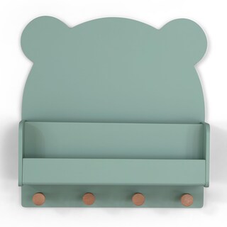 Foto 1 | Foto 1 | Estante De Pared Delta Children Brannan Bear En Verde Salvia 45x13x47 Cm - Venta Internacional.