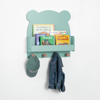 Foto 2 | Foto 2 | Estante De Pared Delta Children Brannan Bear En Verde Salvia 45x13x47 Cm - Venta Internacional.