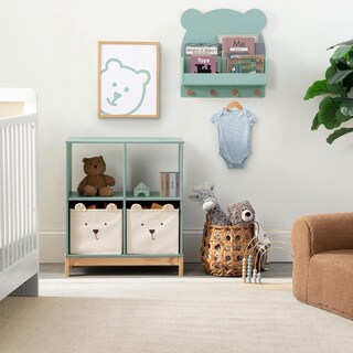 Foto 3 | Foto 3 | Estante De Pared Delta Children Brannan Bear En Verde Salvia 45x13x47 Cm - Venta Internacional.