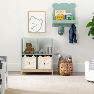 Foto 4 | Foto 4 | Estante De Pared Delta Children Brannan Bear En Verde Salvia 45x13x47 Cm - Venta Internacional.
