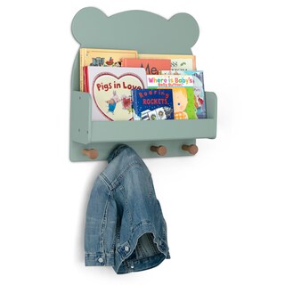 Foto 7 | Foto 7 | Estante De Pared Delta Children Brannan Bear En Verde Salvia 45x13x47 Cm - Venta Internacional.