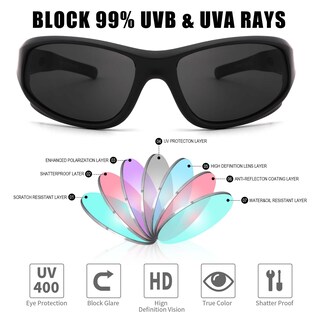 Foto 5 | Foto 5 | Gafas De Sol Pro Acme Deportivas Polarizadas Irrompibles Para Niños Paquete De 3 - Venta Internacional.