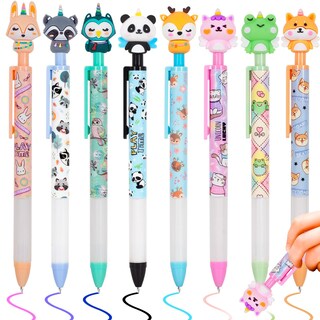 Foto 1 | Foto 1 | Bolígrafos De Gel Borrables Yoytoo 8 Colores Retráctiles Punta Fina 0.5mm - Venta Internacional.