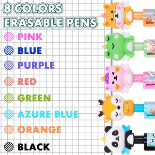 Foto 2 | Foto 2 | Bolígrafos De Gel Borrables Yoytoo 8 Colores Retráctiles Punta Fina 0.5mm - Venta Internacional.