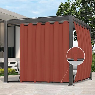 Foto 1 | Foto 1 | Cortina Para Exterior Easy-going 280x244 Cm Impermeable Roja Terra - Venta Internacional.