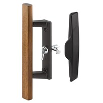 Conjunto De Manija Para Puerta Corredera De Vidrio Prime-line C 1259 10 Cm Madera Negra - Venta Internacional.
