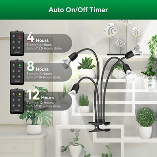 Foto 2 | Foto 2 | Luz De Crecimiento Para Plantas Sansi 600w Espectro Completo Con 4 Brazos Flexibles Y Temporizador - Venta Internacional.