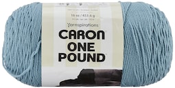 Hilo Caron One Pound 453 G Acrílico Calibre 4 Medio Azul Cielo - Venta Internacional.