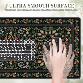 Foto 4 | Foto 4 | Icasso Tapete De Escritorio 90x40 Cm Grande Con Diseño Floral - Venta Internacional.