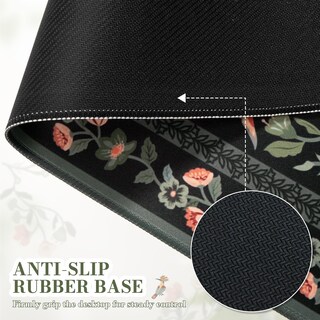 Foto 5 | Foto 5 | Icasso Tapete De Escritorio 90x40 Cm Grande Con Diseño Floral - Venta Internacional.