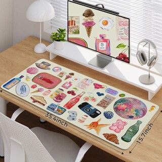 Foto 2 | Foto 2 | Icasso Alfombrilla Grande Para Escritorio 90x40 Cm Antideslizante Acuarela - Venta Internacional.