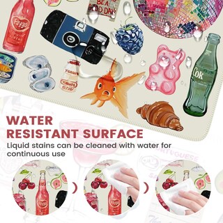 Foto 5 | Foto 5 | Icasso Alfombrilla Grande Para Escritorio 90x40 Cm Antideslizante Acuarela - Venta Internacional.