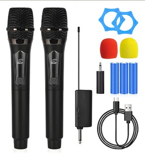 Foto 1 | Foto 1 | 2p Micrófono Inalámbrico Profesional De Karaoke Con Receptor Modelo Negro