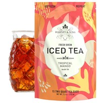 Té Harney & Sons Tropical Mango Fresh Brew 15 Bolsitas - Venta Internacional.