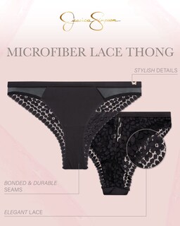 Foto 2 | Foto 2 | Paquete De 3 Tangas De Encaje Para Mujer Jessica Simpson - Talla S - Venta Internacional.