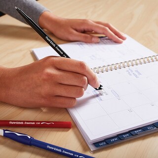 Foto 4 | Foto 4 | Bolígrafo Borrable Paper Mate Erasermate Punta Media 1.0mm Azul Paquete De 12 - Venta Internacional.