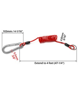 Foto 6 | Foto 6 | Qwork Cable De Emergencia Para Remolque Paquete De 4 Acero Enrollado De 1 2 M - Venta Internacional.