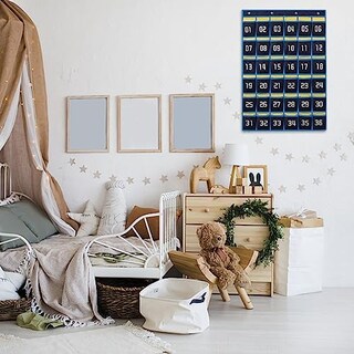 Foto 6 | Foto 6 | Organizador De Bolsillos Para Aula Hblife 36 Compartimentos Azul Paquete De 2 - Venta Internacional.