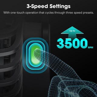 Foto 3 | Foto 3 | Ventilador Eléctrico Vivosun Aerowave D4 De 10 Cm Con Clip 3 Velocidades Negro - Venta Internacional.