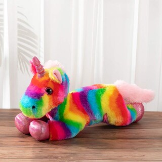 Foto 6 | Foto 6 | Peluche Hollyhome Unicornio De Peluche Arcoíris 40 Cm Para Niñas - Venta Internacional.