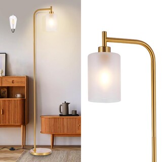 Foto 1 | Foto 1 | Lámpara De Pie Dinglilighting Dorada Con Vidrio Esmerilado 120v 8w Led - Venta Internacional.