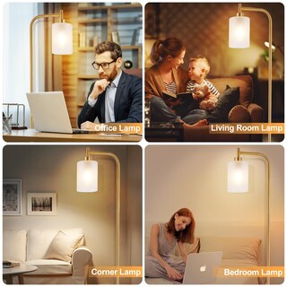 Foto 2 | Foto 2 | Lámpara De Pie Dinglilighting Dorada Con Vidrio Esmerilado 120v 8w Led - Venta Internacional.