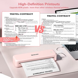 Foto 5 | Foto 5 | Impresora Portátil Phomemo M834 Bluetooth Thermal 300dpi Rosa - Venta Internacional.