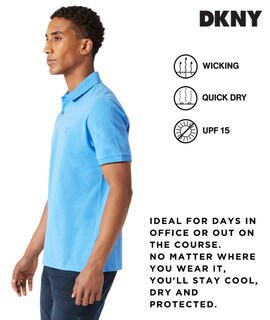 Foto 4 | Foto 4 | Camiseta Polo Masculina Dkny Ajuste Moderno De Algodón De Secado Rápido - Venta Internacional.