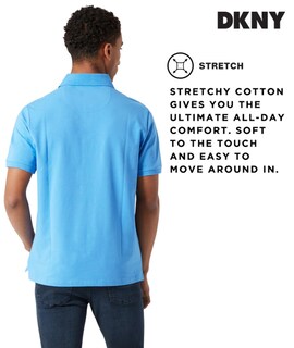 Foto 5 | Foto 5 | Camiseta Polo Masculina Dkny Ajuste Moderno De Algodón De Secado Rápido - Venta Internacional.