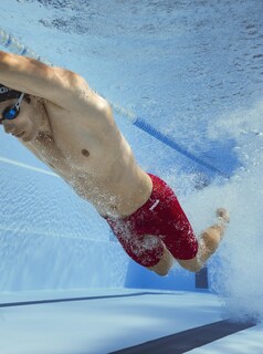 Foto 7 | Foto 7 | Bañador Tipo Jammer Para Hombre Arena Team Solid Maxlife Naranja Talla 22 - Venta Internacional.