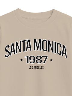 Foto 3 | Foto 3 | Playera Santa Monica 1987 Los Angeles Taupe Zyro Kids 1003 Estilo College