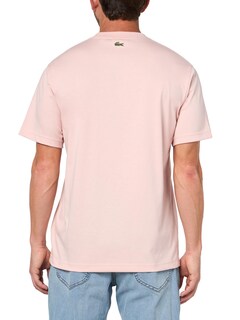 Foto 2 | Foto 2 | Camiseta Lacoste Clásica De Cuello Redondo Y Manga Corta Rosa - Venta Internacional.