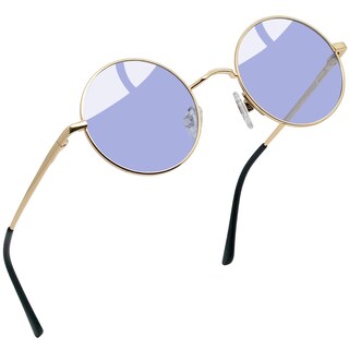 Foto 1 | Foto 1 | Gafas De Sol Pequeñas Redondas Joopin Moradas Con Filtro Uv400 Y Montura Metálica - Venta Internacional.