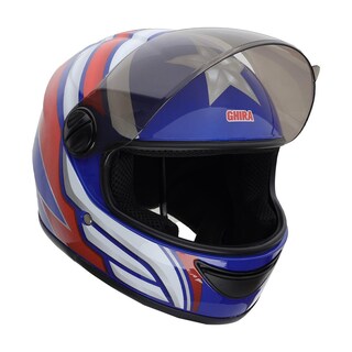 Foto 3 | Foto 3 | Casco Ghira Gh-junior Azul Jr Hero L Cerrado Mica Humo Azul