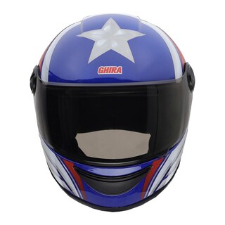 Foto 4 | Foto 4 | Casco Ghira Gh-junior Azul Jr Hero L Cerrado Mica Humo Azul