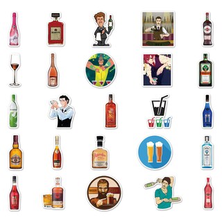 Foto 3 | Foto 3 | Pegatinas Impermeables Para Botellas De Vino Con Grafiti 67 Unidades/lote - Venta Internacional.