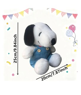 Foto 2 | Foto 2 | Snoopy Peluche 25cm Con Overol De Mezclilla
