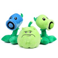 Muñeca De Peluche Plants Vs Zombies Peashooter 30 Cm Juego De 3 Piezas - Venta Internacional.
