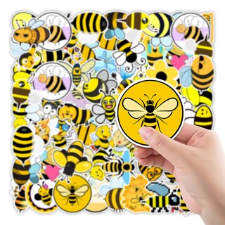 Foto 3 | Foto 3 | Calcomanías De Vinilo Con Diseño De Bonita Abeja Impermeables Con Diseño De Grafiti (50 Unidades) - Venta Internacional.